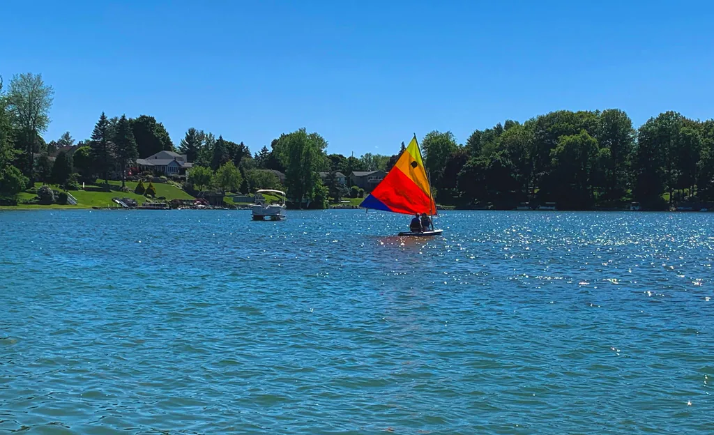 sailboat on lake geneva